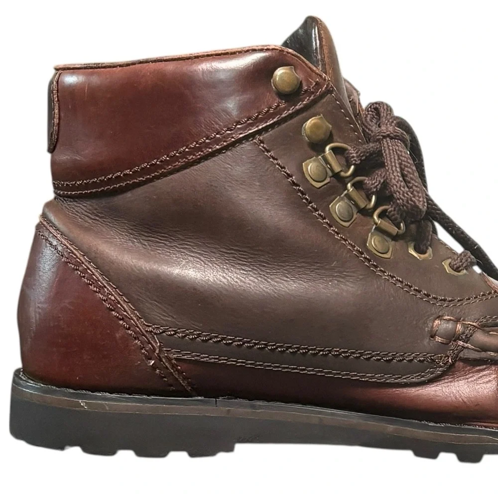Frye Leather Hiking Chukka Ankle Boots Lug Sole Trail Outdoor Mens 10M